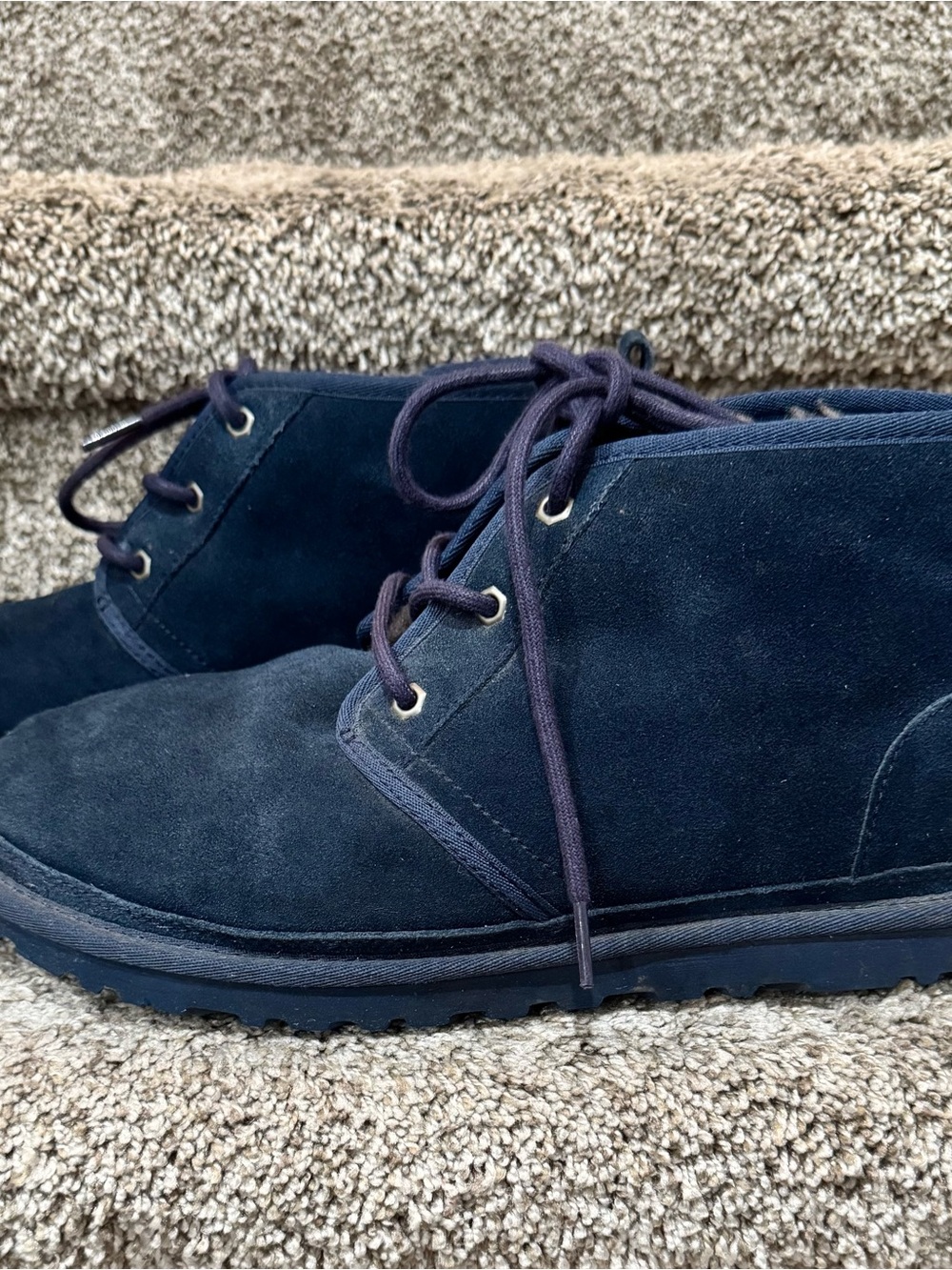 UGG Neumel Men’s Navy Chukka Ankle Boots Sz 11 Suede S/N 3236